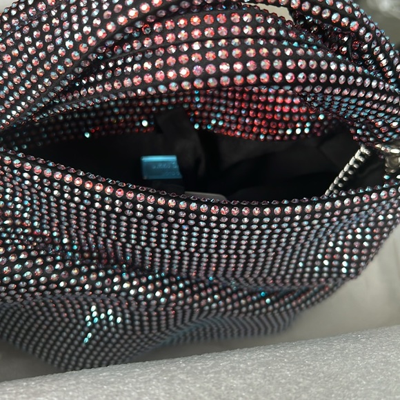 NEW Jimmy Choo Bonny All-Over Crystal Mini Top Handle Bag, New w/Tag in Box - Picture 10 of 13